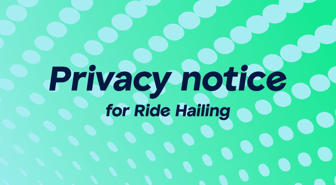 Privacy notices for ride hailing